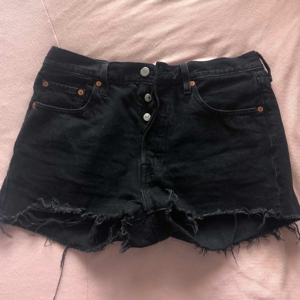 Levi’s Black Jean shorts